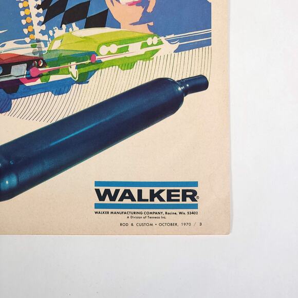 Walker Blue Swinger Print Ad 1970 Rod & Custom Magazine Sound of the Blues Retro - Picture 5 of 6